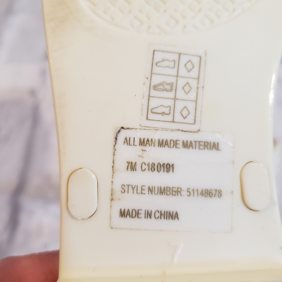 Tory Burch Miller Jelly Sandals Cream Size 7 - Picture 5 of 6